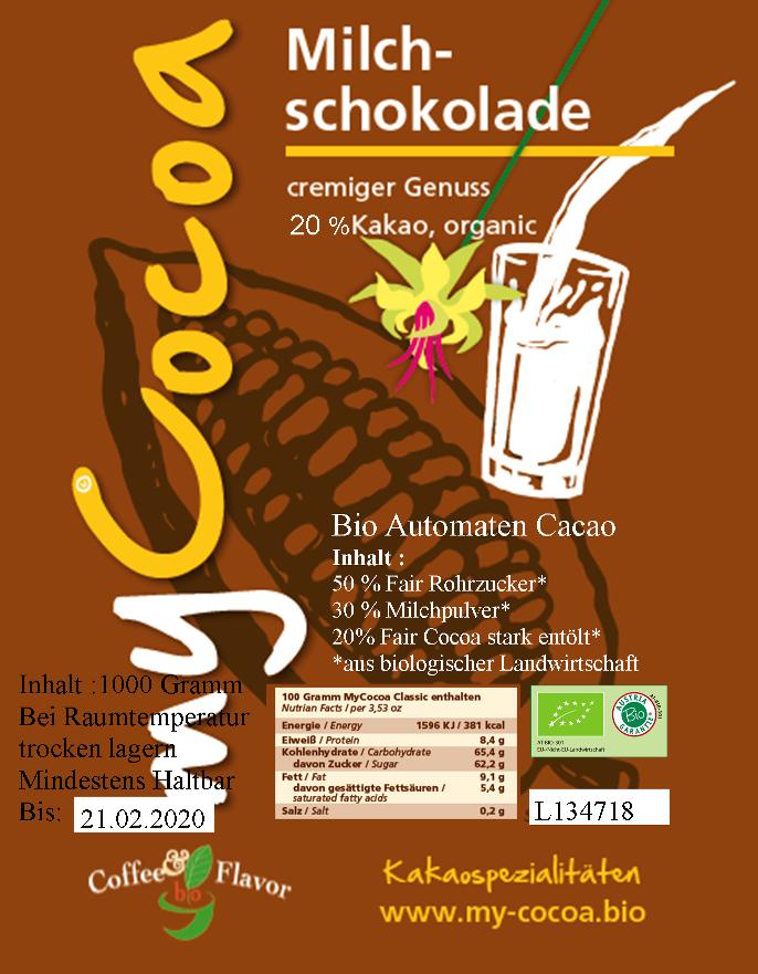 Bio MyCocoa Automaten Cacao